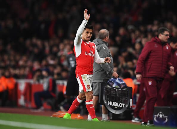 Alexis Sanchez v Bayern Munich