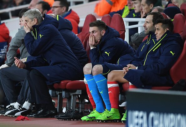 alexis cech ramsey bayern munich bench