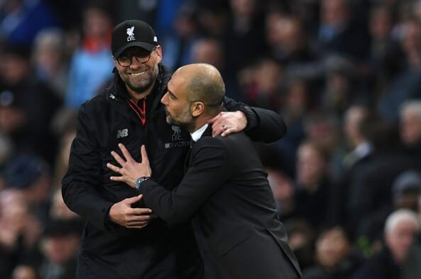 Jurgen Klopp and Pep Guardiola