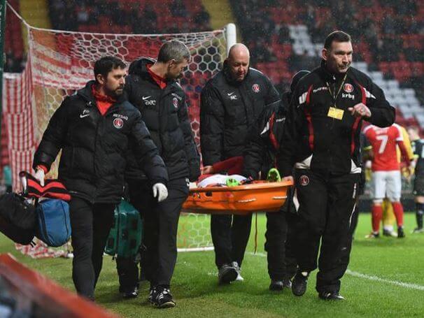 Mavididi to join Charlton on loan 2 Mavididi was stretchered off during Charlton's defeat against Bury, and is sidelined for the remainder of this campaign