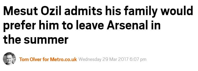 metro ozil