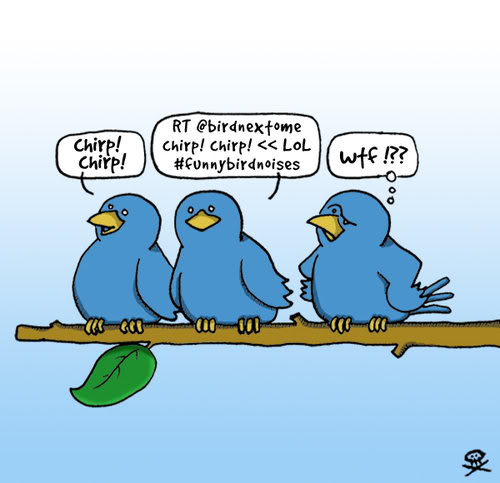 Twitter funny cartoon birds image