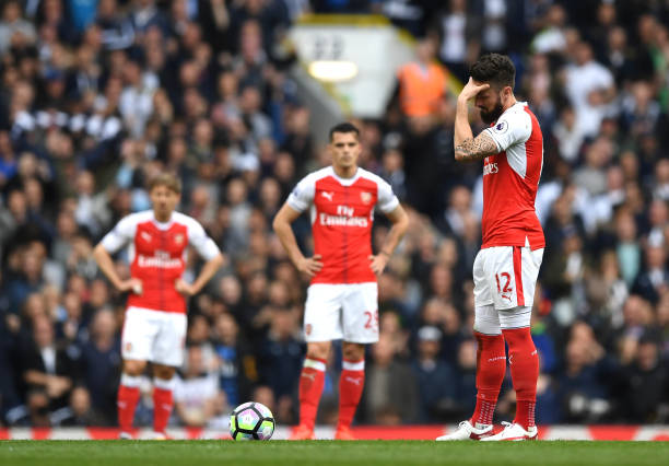 arsenal lose at tottenham
