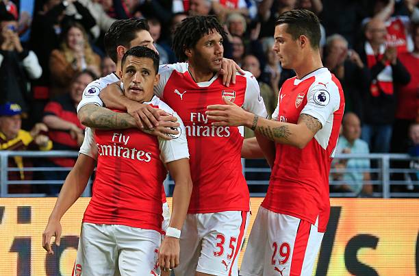 granit xhaka mohamed elneny alexis sanchez