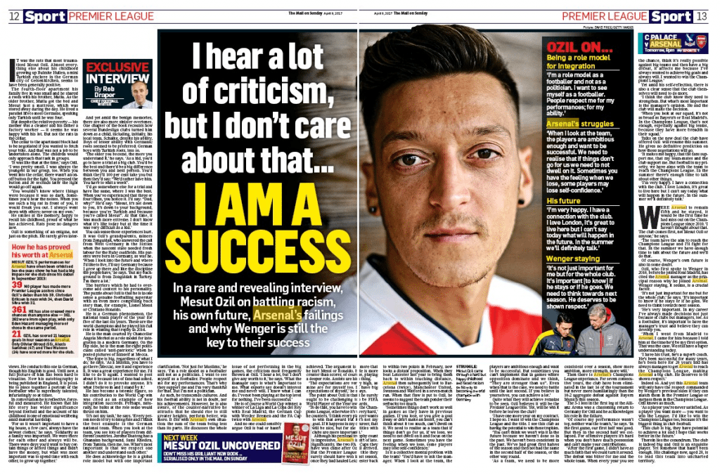 mai lon sunday ozil