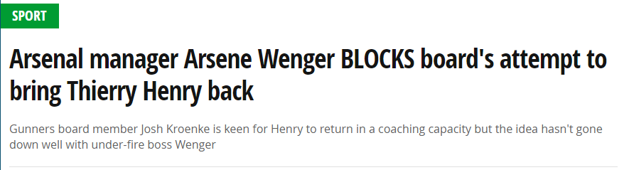 mirror headline