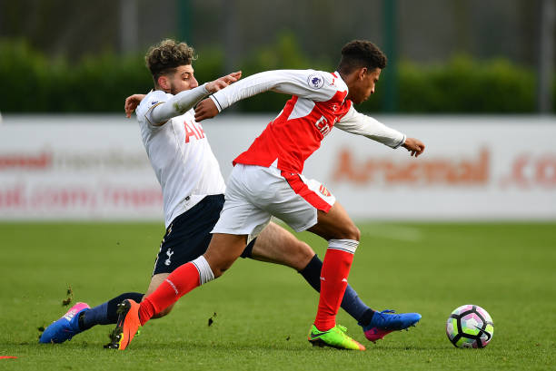 Marcus McGuane during his time with Arsenal