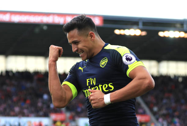 alexis sanchez stoke goal