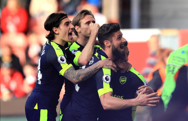 ozil celebration