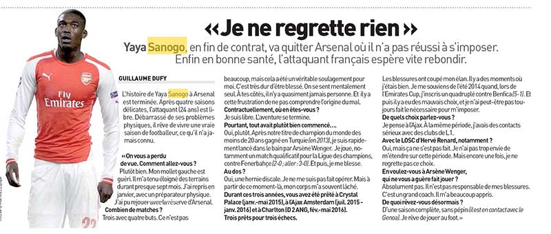 sanogo lequipe