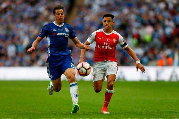 Chelsea Azpilicueta and Arsenal Sanchez