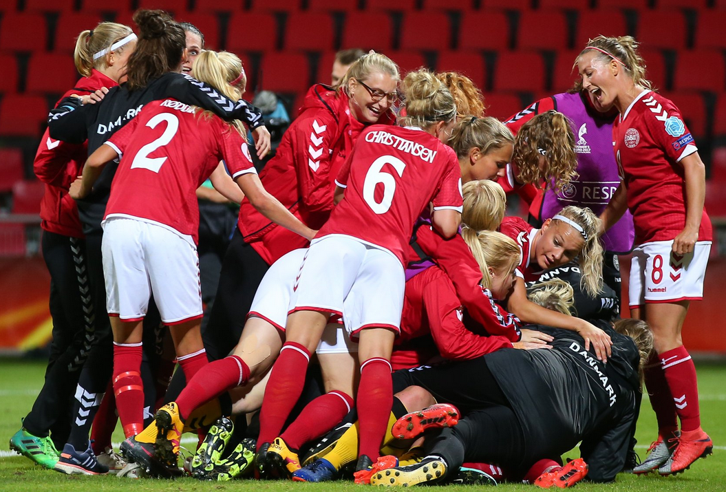 Denmark celebrate Womens Euros