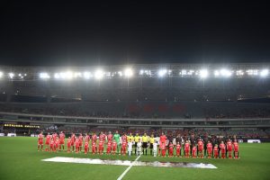 Line up before kick off