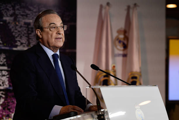 Real Madrid president Florentino Perez
