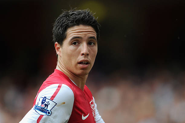 LONDON, ENGLAND - AUGUST 20: Samir Nasri of Arsenal looks on during the Barclays Premier League match between Arsenal and Liverpool at the Emirates...