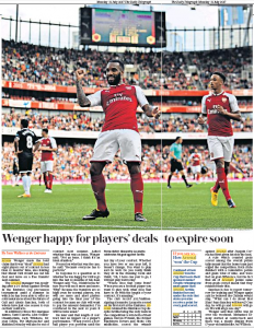 teegraph 170731 wenger on contracts