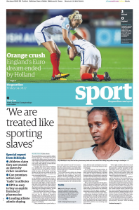 170804 guardian sport front page