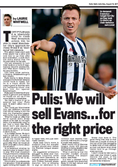 170820 daily mail jonny evans