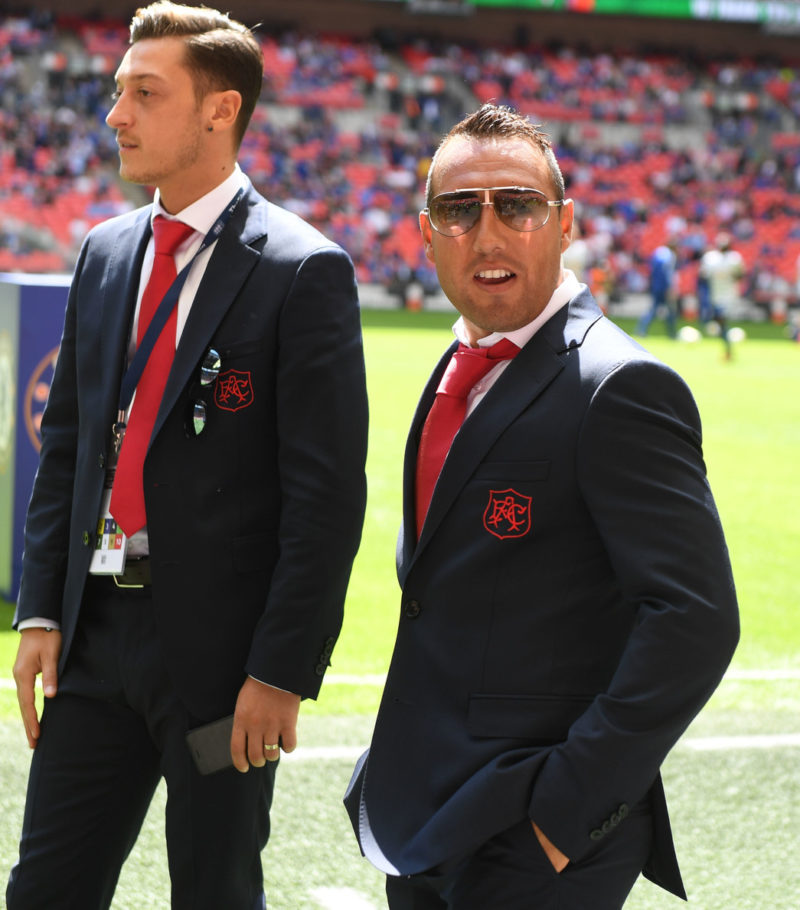 LONDON, ENGLAND - AUGUST 06: Santi Cazorla of Arsenal before the FA Community Shield match between Chelsea and Arsenal at Wembley Stadium on August...