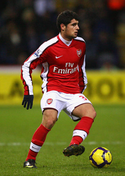 BOLTON, ENGLAND - JANUARY 17: Fran Merida of Arsenal in action during the Barclays Premier League match between Bolton Wanderers and Arsenal at the Reebok Stadium on January 17, 2010 in Bolton, England. (Photo by Alex Livesey/Getty Images)