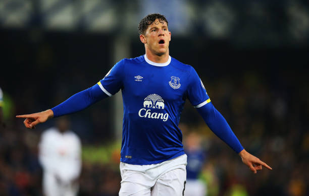 Ross Barkley celebrates Everton