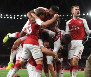 Team celebration