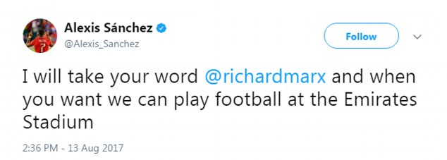 Arsenal fans fearing the worst after Alexis deletes tweet located in Paris 3 alexis deletes tweet