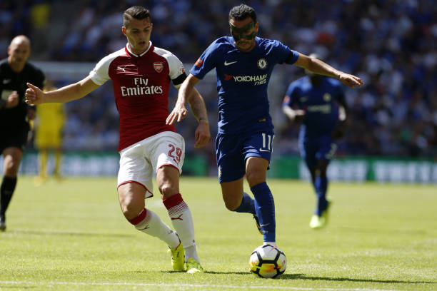 granit xhaka v chelsea