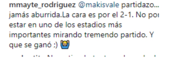 rodriguez comment instagram