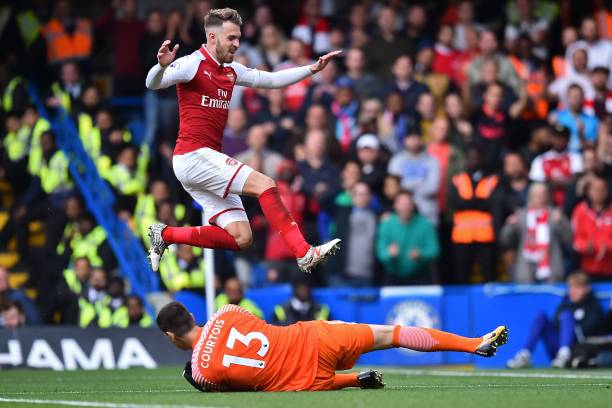 Wenger tips Ramsey for future captain's role at Arsenal: It's all there 2 aaron ramsey v chelsea 1