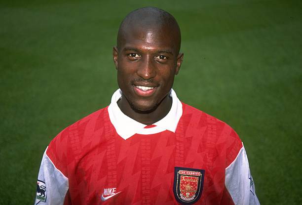 Arsenal legend's son proving to be deadlier striker with Stoke 5 1993: Portrait of Kevin Campbell of Arsenal during a photocall at the Highbury Stadium in London. \ Credit: Allsport UK /Allsport