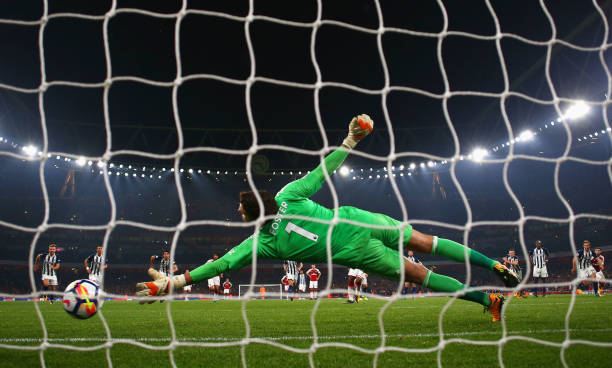 lacazette penalty west brom ben foster