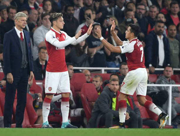 mesut ozil alexis sanchez west brom