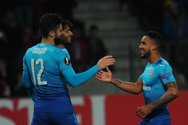 theo walcott olivier giroud mohamed elneny bate borisov
