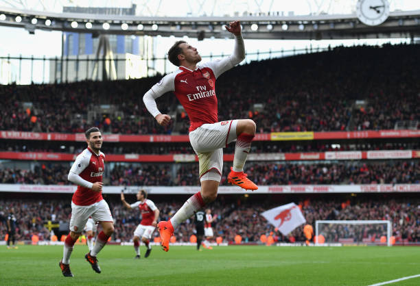 aaron ramsey swansea scores
