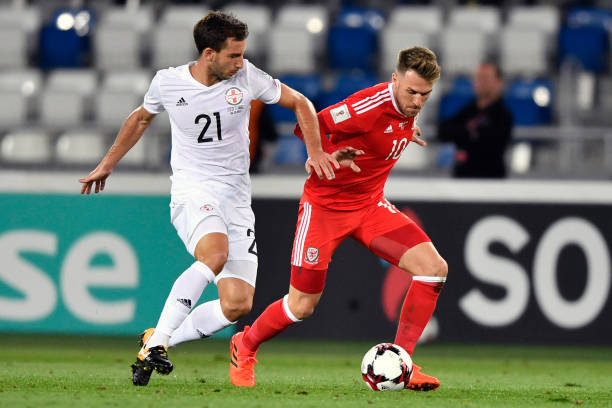 aaron ramsey wales v georgia