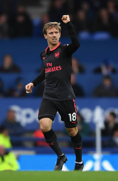 HUDDERSFIELD, ENGLAND - FEBRUARY 09: Nacho Monreal of Arsenal arrives at the stadium prior to the Premier League match between Huddersfield Town an...