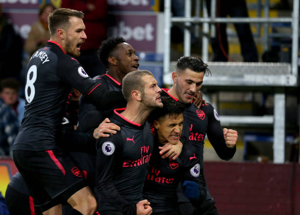 alexis aaron ramsey jack wilshere v burnley