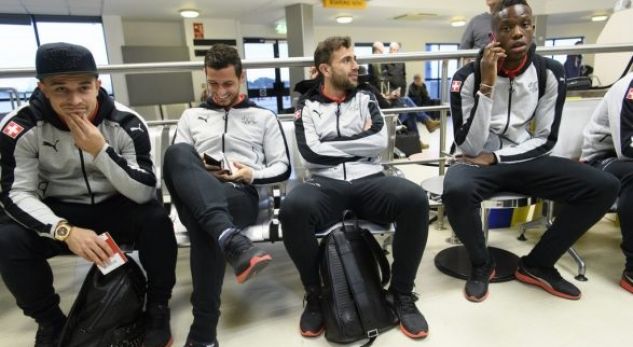 Emergency landing delays Granit Xhaka's Belfast departure 2 swiss national team belfast
