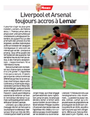 liverpool arsenal lemar lequipe