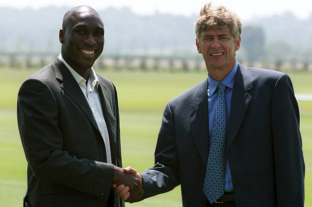 Sol Campbell and Arsene Wenger