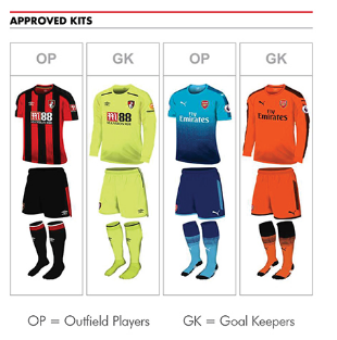 arsenal kit v bournemouth