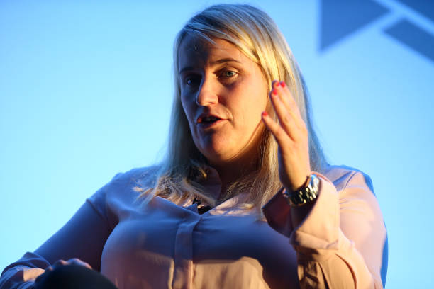 Emma Hayes speaks at the Leaders Sport Performance Summit 2017 Day One