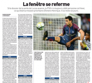 From France: Arsenal will move for Moura in last 3 days of window if Tottenham move fails 2 lequipe 26 jan 2018
