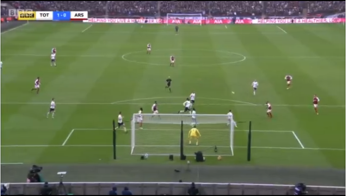 Lacazette 1st chance