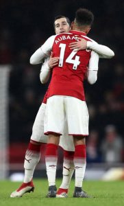 Wenger: Mkhitaryan and Aubameyang signings gave everyone a boost 2 LONDON, ENGLAND - FEBRUARY 03: Henrikh Mkhitaryan of Arsenal and Pierre-Emerick Aubameyang of Arsenal celebrate victory together after the Premier League match between Arsenal and Everton at Emirates Stadium on February 3, 2018 in London, England. (Photo by Catherine Ivill/Getty Images)