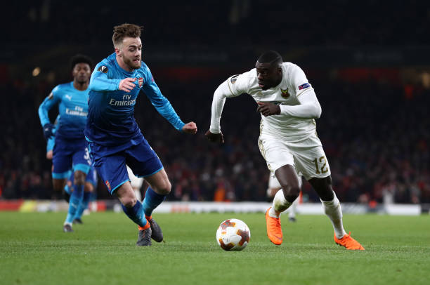 It wasn't good enough: Will Chambers be Walcotted? 2 LONDON, ENGLAND - FEBRUARY 22: Calum Chambers of Arsenal and Ken Sema of Ostersunds FK during UEFA Europa League Round of 32 match between Arsenal and Ostersunds FK at the Emirates Stadium on February 22, 2018 in London, United Kingdom. (Photo by Catherine Ivill/Getty Images)