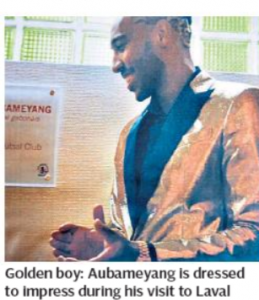 daily telegraph aubameyang 2