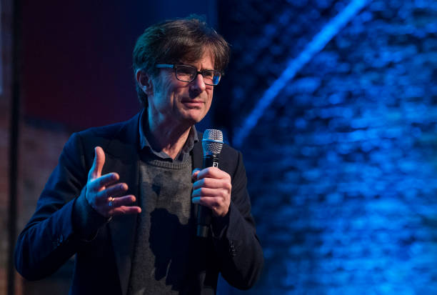 LONDON, ENGLAND - FEBRUARY 02: Robert Peston speaks during the Sport Industry NextGen Awards on February 2, 2017 in London, England. (Photo by Alex...