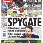16 March 2018 The Sun backpage